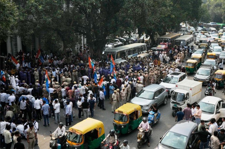 India detains ‘Cockroach’ movement leaders as police block election protest
